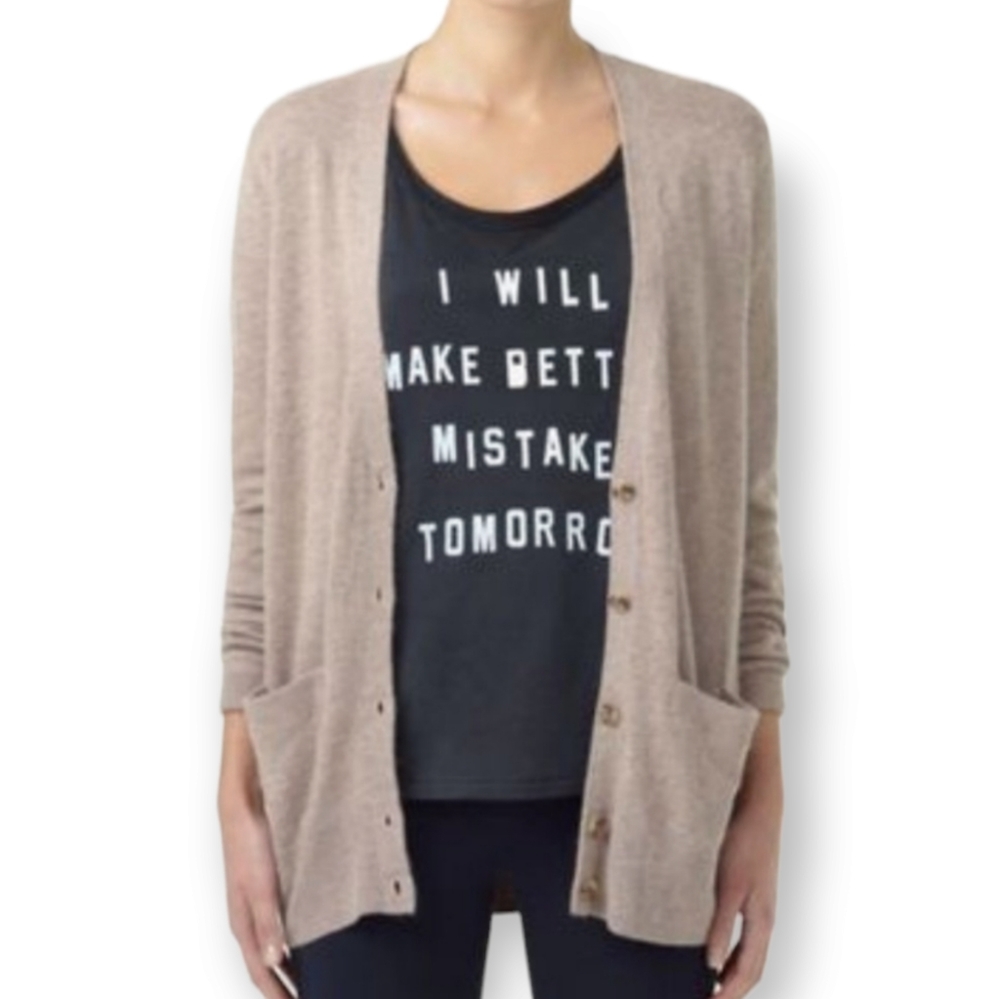 Aritizia Talula Angora and Cashmere Oversized Neutral Cozy Cardigan Size XXS